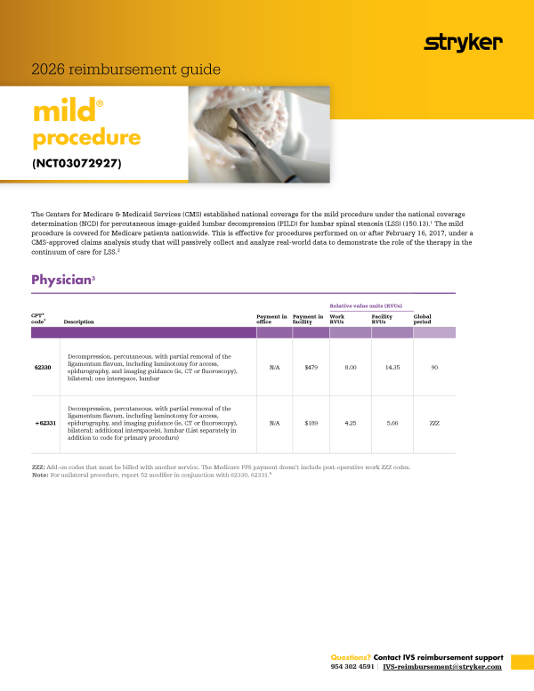 mild reimbursement guide